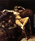 Harem Paintings - A Harem Beauty by Francisco Masriera y Manovens